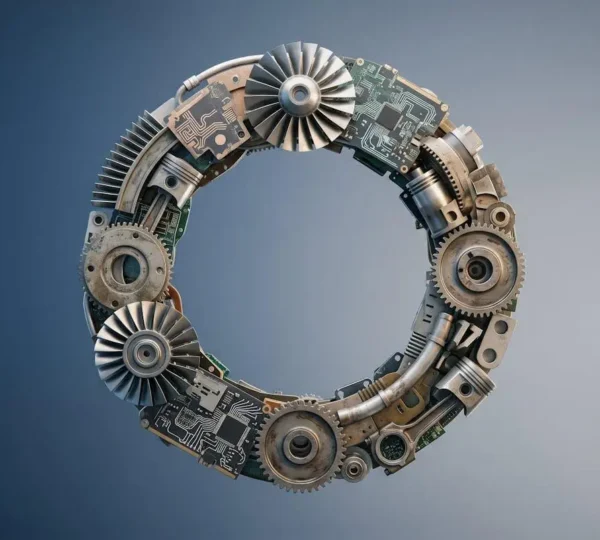 Illustration conceptuelle representant la transformation vers l'economie de la fonctionnalite et les revenus recurrents dans le secteur de l'energie